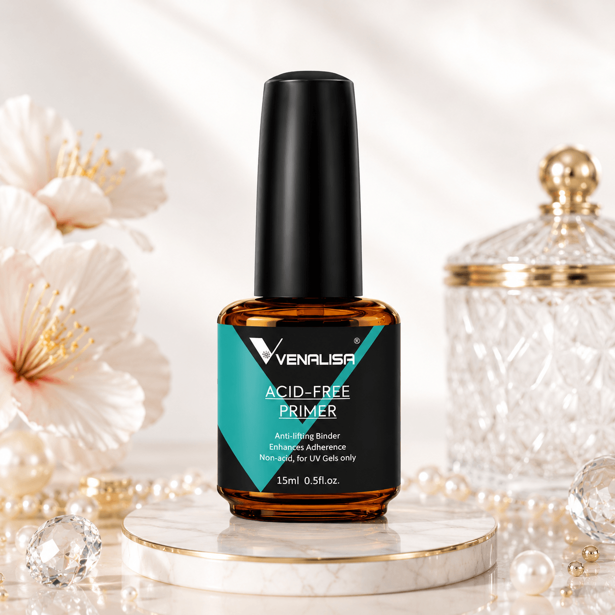 Fast-Dry Nail Prep Dehydrator & Acid-Free Primer | Maximum Adhesion (15ml)